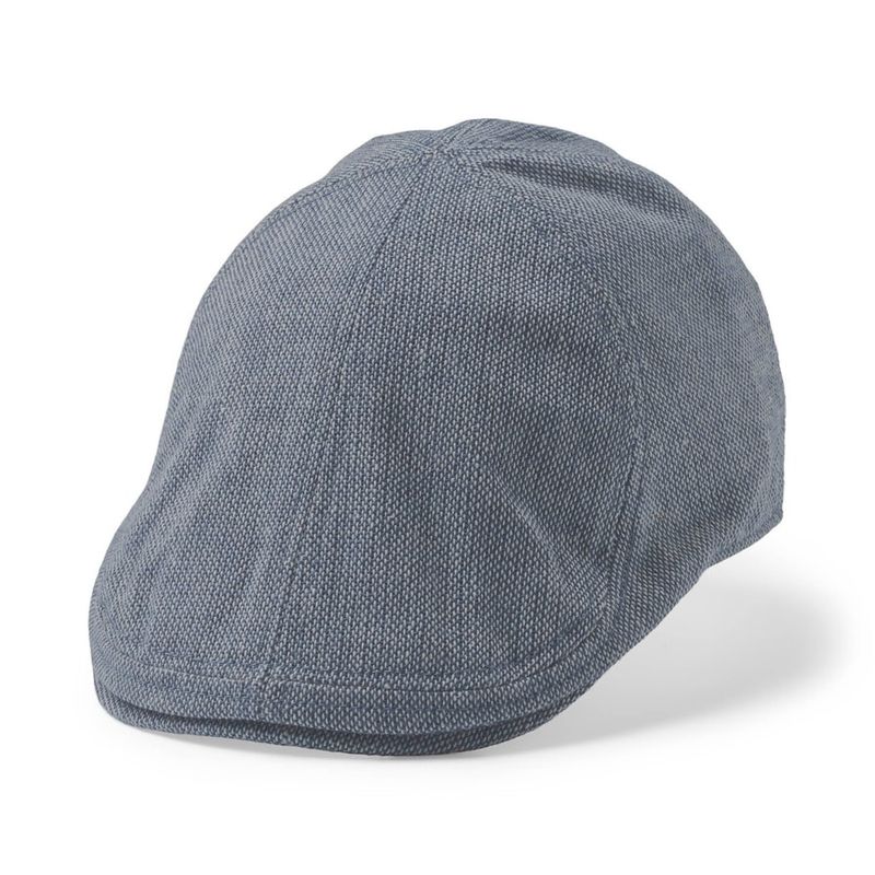 OLLIE Sixpence Flat Cap Navy - Statewear