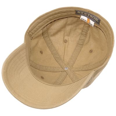 Baseball Cap Delave Organic Cotton Dark Beige - Stetson