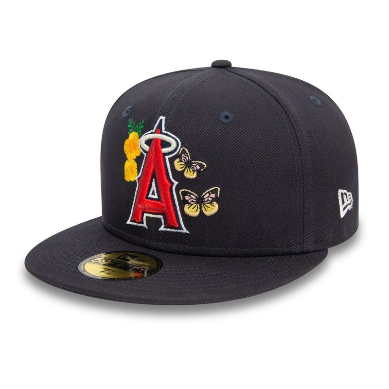 LA Angels MLB Icon Navy 59FIFTY Fitted Cap - New Era