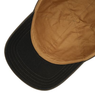 Baseball Cap Waxed Cotton Dark Brown - Stetson