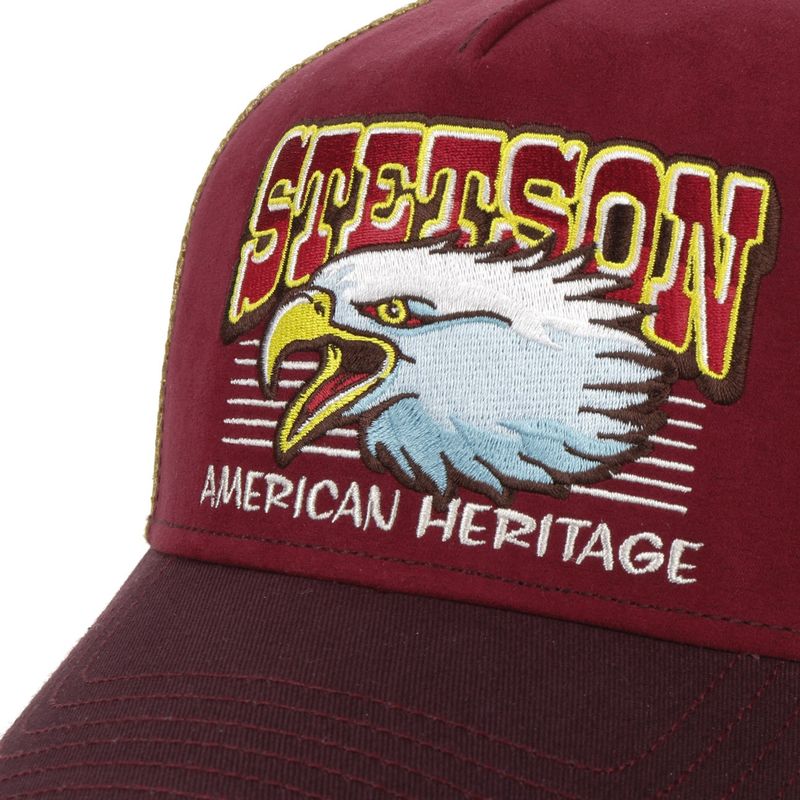 Stetson Kidz Trucker Cap Eagle Head Burgundy/Red