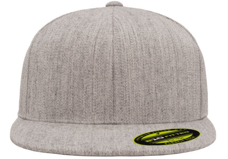 210® Premium Fitted Heather Grey 6210 - Flexfit/Yupoong