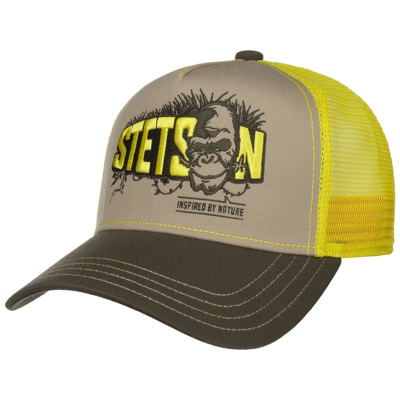 Trucker Cap Ape Inspired by Nature Beige/Yellow - Stetson
