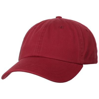 Rector Baseball Cap Cotton Wine Red - Stetson