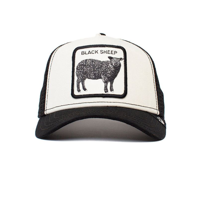 Black Sheep Revolter Black/White Trucker Animal Farm 101-0380-WHI - Goorin Bros
