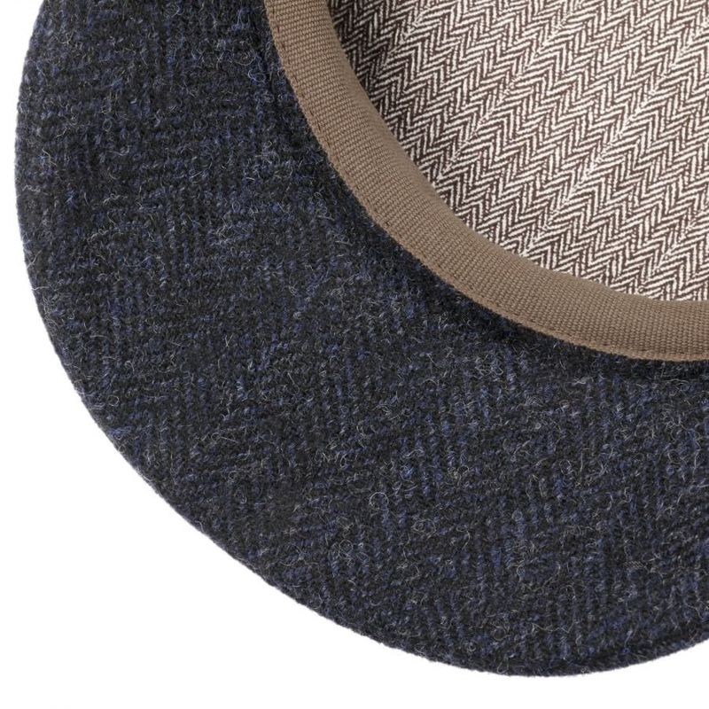 Hatteras Wool Herringbone Dark Navy Stetson