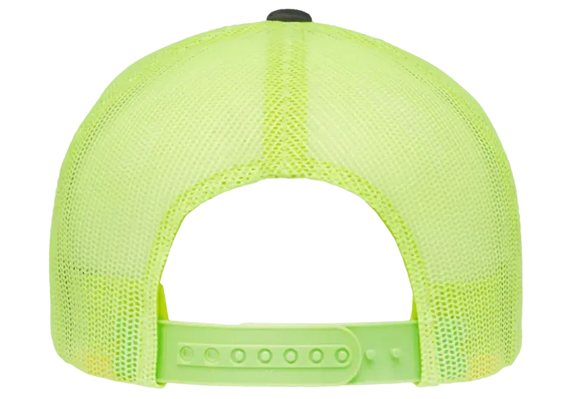 Retro Trucker 2-Tone Charcoal / Neon Green -Yupoong