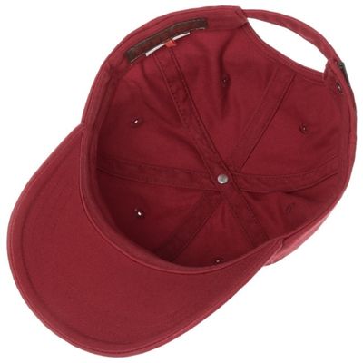 Rector Baseball Cap Cotton Wine Red - Stetson