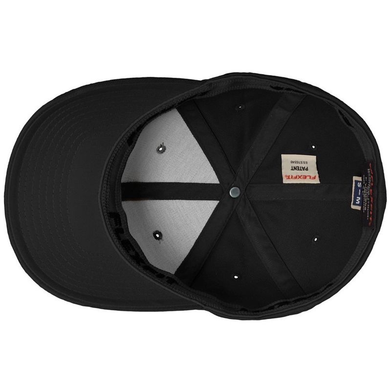 Flexfit keps Flat Brim Fitted Black 6277FV - Flexfit