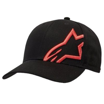 Corp 2 Snap Hat Black/Warm Red - Alpinestars