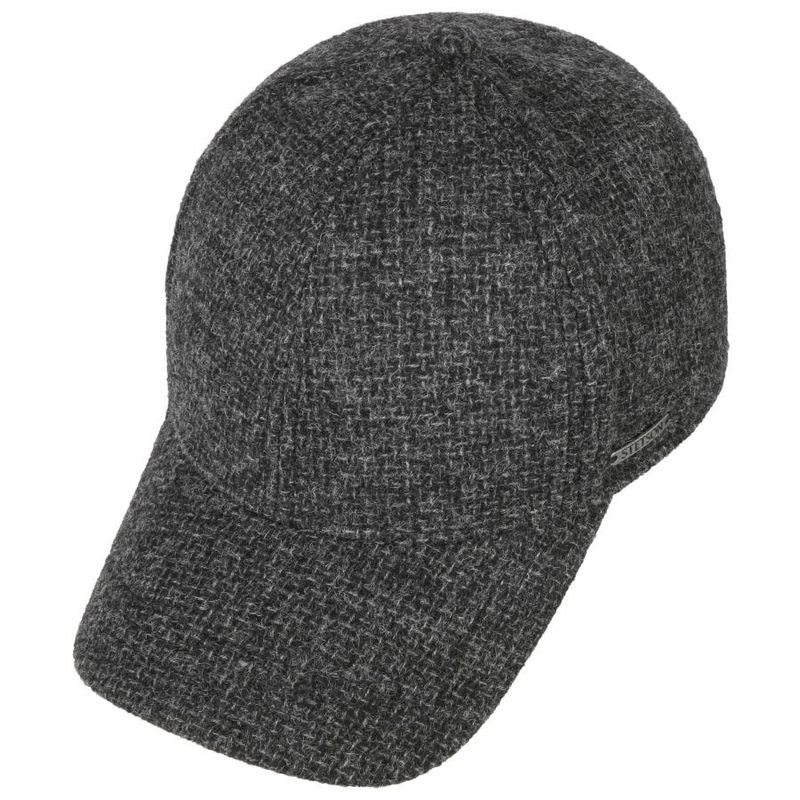 Vilson Wool Cap With Ear Flaps Anthracite  - Stetson