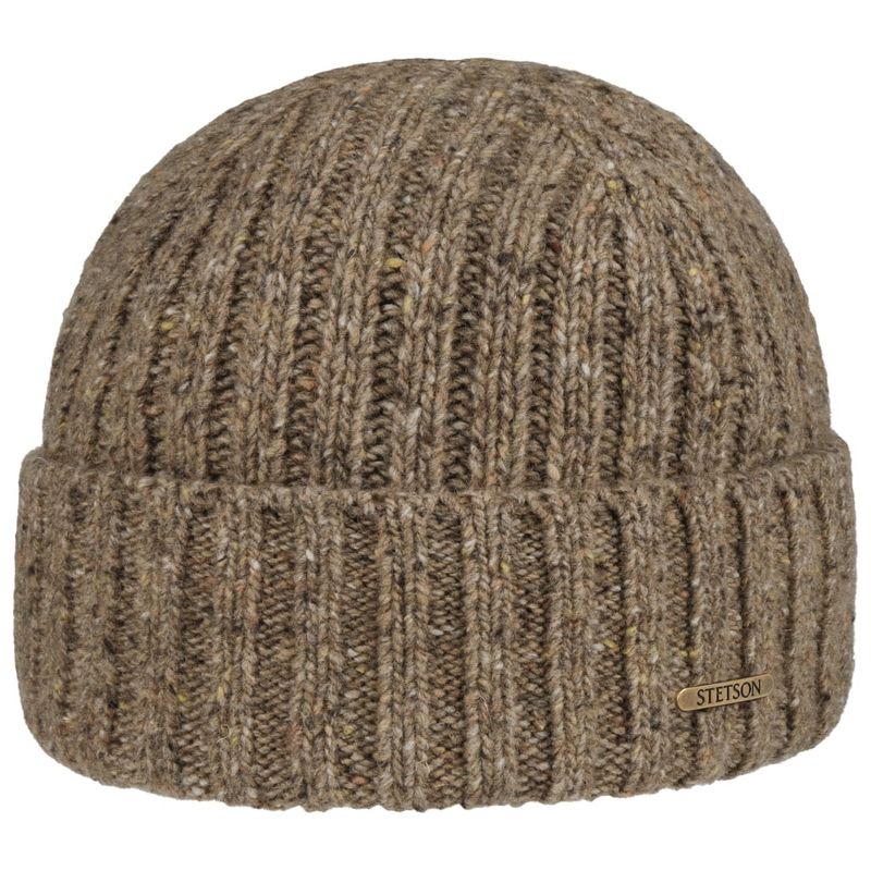 Donegal Beanie Hat Brown/Beige with Cuff - Setson