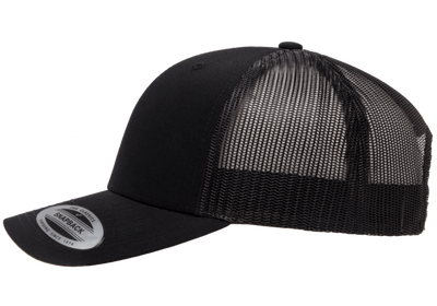 Kids Flexfit Trucker Black 6606- Yupoong