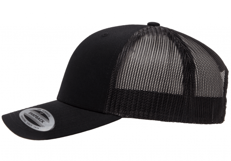 Kids Flexfit Trucker Black 6606- Yupoong