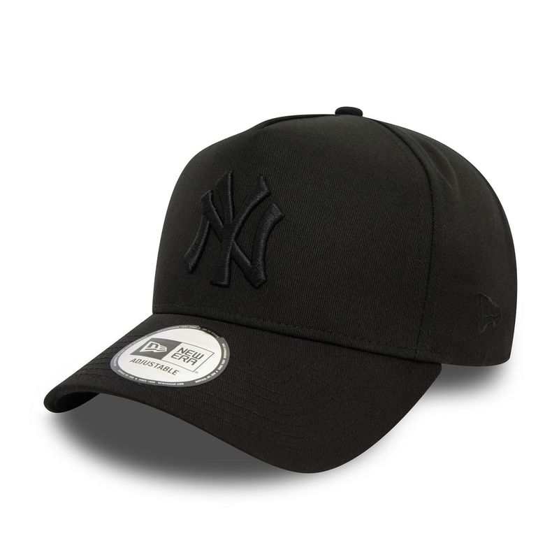 New York Yankees Monochrome Black 9FORTY E-Frame Adjustable Cap - New Era