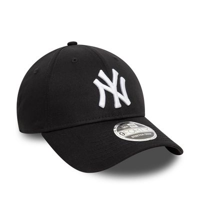 New York Yankees MLB Black 9FORTY Stretch Snap Adjustable Cap - New Era