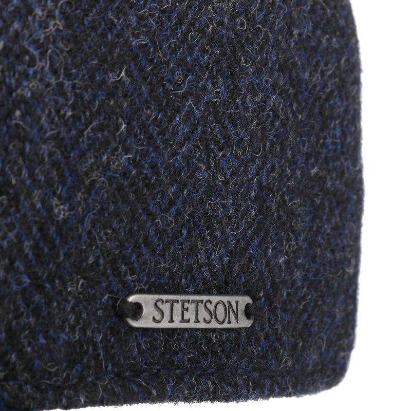 Baseball Cap Wool Herringbone Dark Navy - Stetson