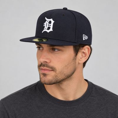 New Era 59FIFTY Detroit Tigers Authentic On Field Navy