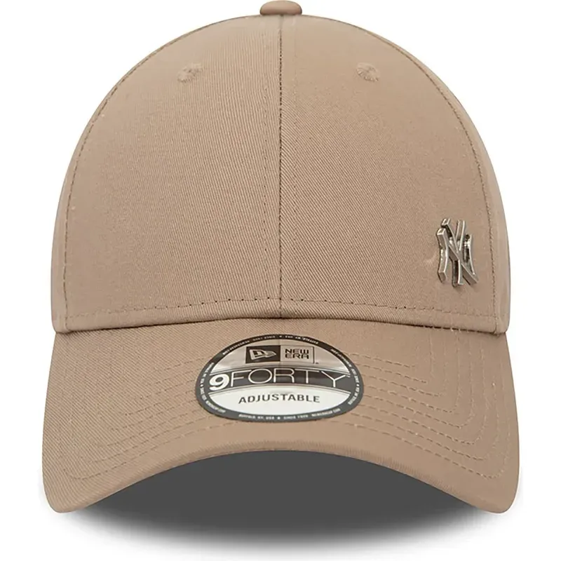 New Era 9FORTY New York Yankees Flawless Metal Beige