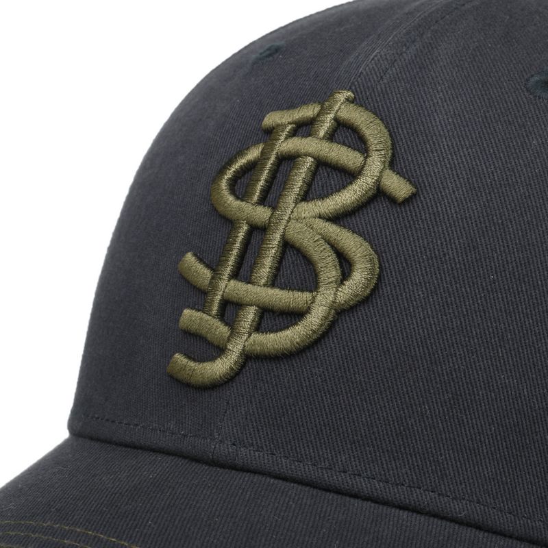 Stitched Logo Baseball Cap Navy UPF 40+  - Stetson