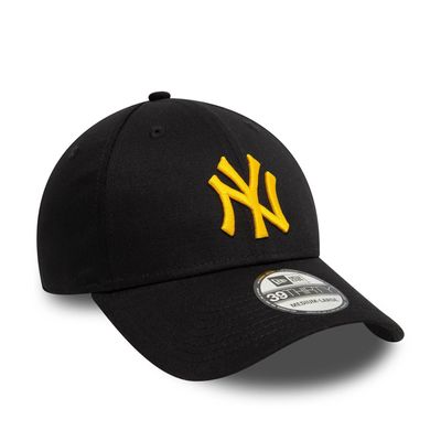 New York Yankees League Essential Black 39THIRTY Stretch Fit Cap - New Era