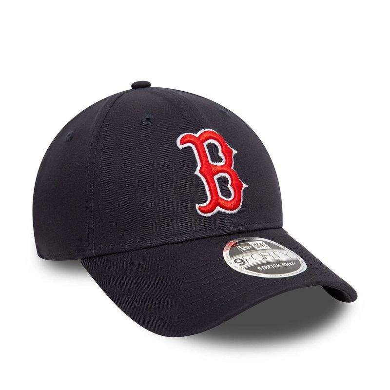 Boston Red Sox MLB Navy 9FORTY Stretch Snap Adjustable Cap - New Era