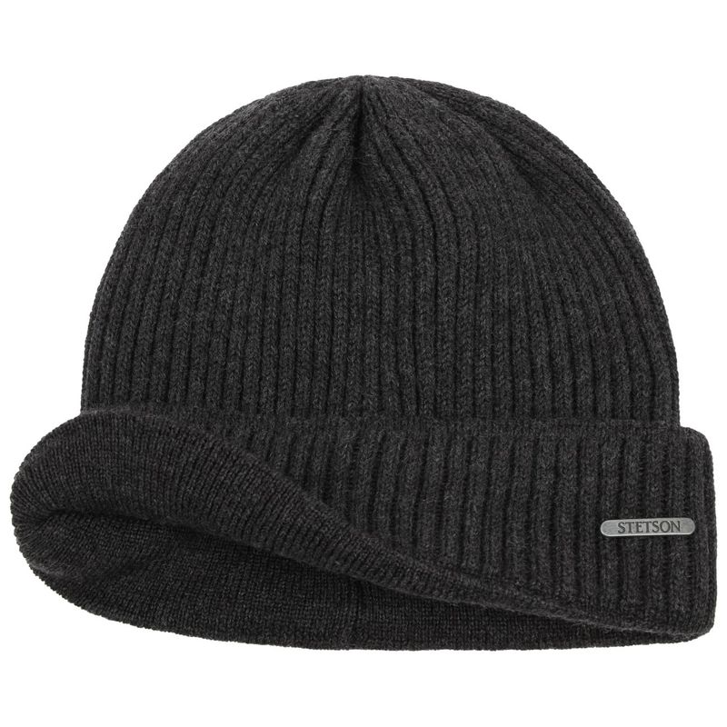 Stetson Beanie Merino Grey Melange