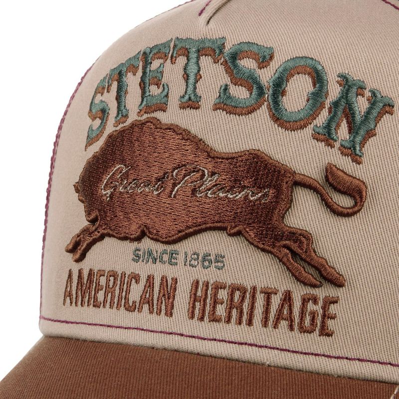 Trucker Cap Great Plains Brown/Wine - Stetson