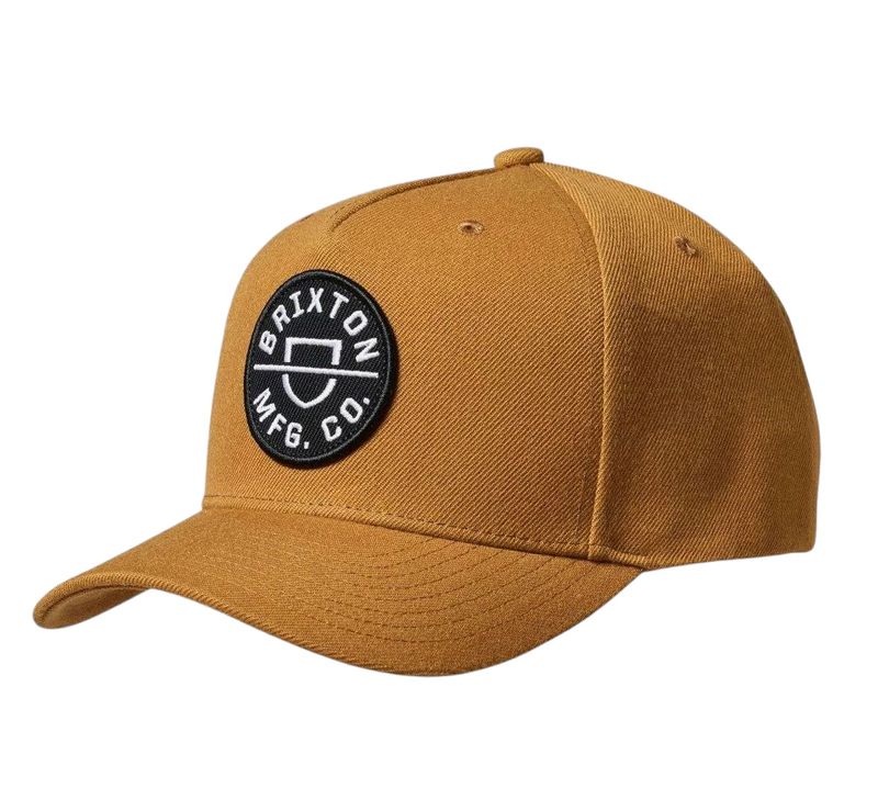 CREST NETPLUS SNAPBACK- Copper/Black - Brixton