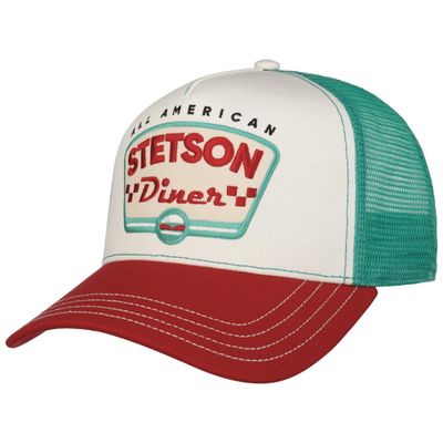 Stetson All American Diner Trucker White Red