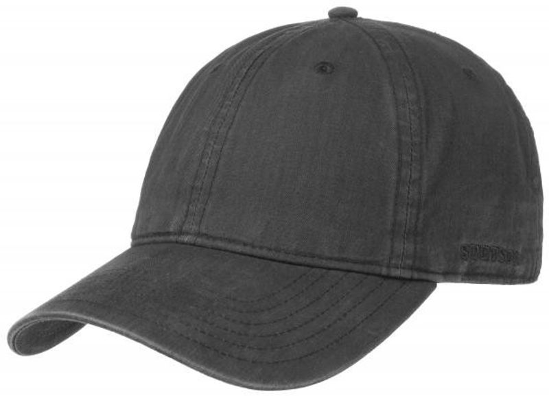 Baseball Cap Fitted Delave Organic Cotton Black - Stetson