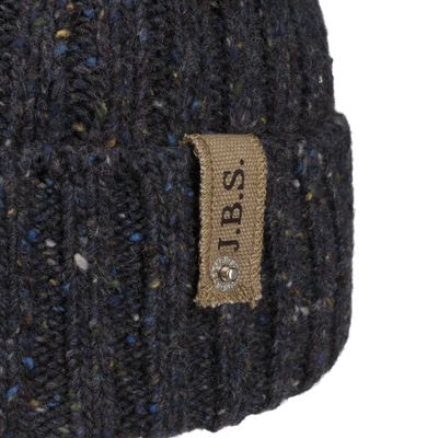 Hantsport Donegal Wool Navy Beanie - Stetson