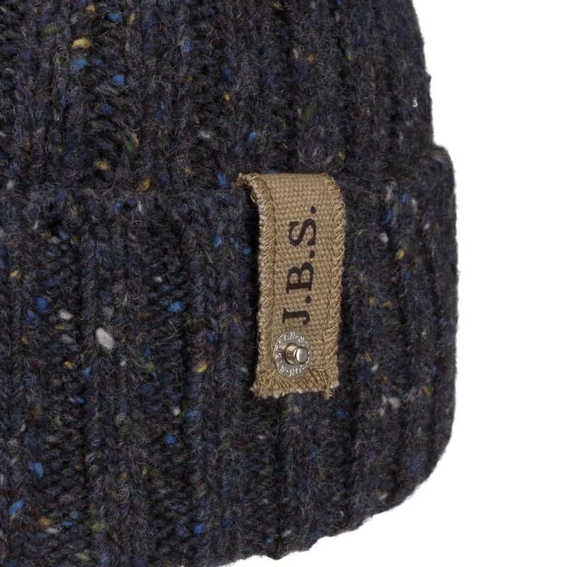 Hantsport Donegal Wool Navy Beanie - Stetson