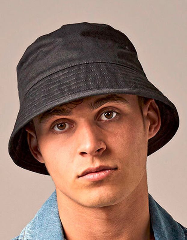 EarthAware® Organic Cotton Bucket Hat Black - Beechfield