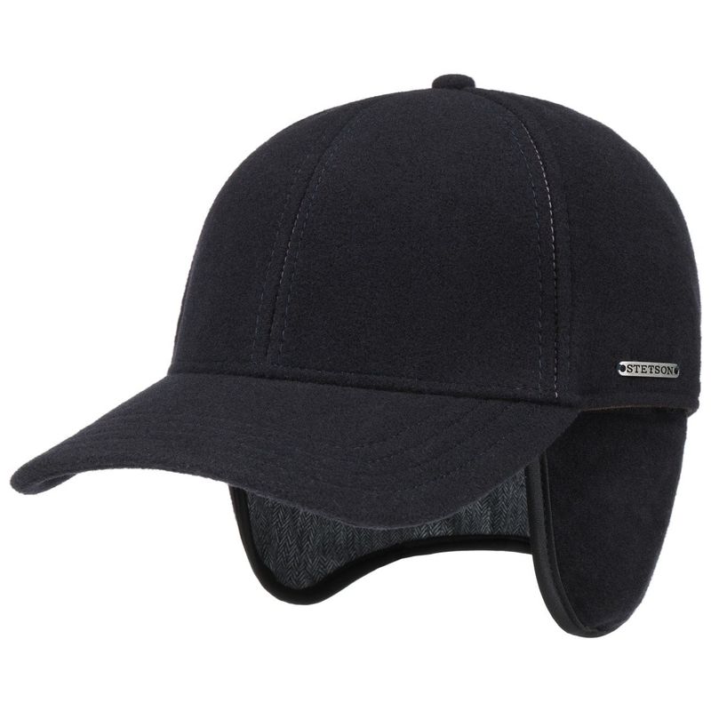 Baseball Cap Wool/Cashmere EF Black Stetson