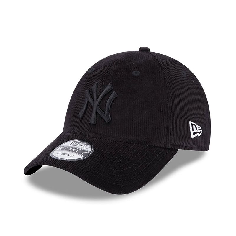 9forty New York Yankees Cord Black Reglerbar - New Era