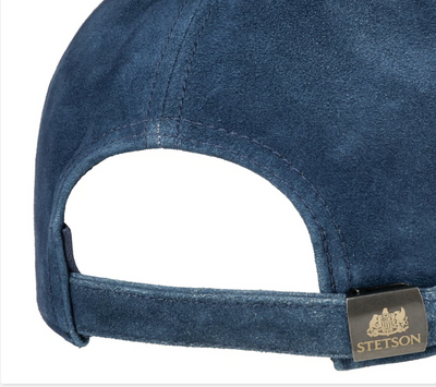 Stetson Trucker Cap Denim Leather Blue