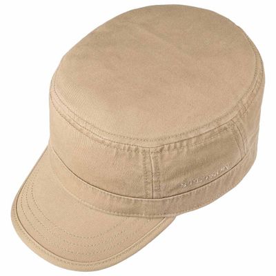 Army Cap Cotton Beige - Stetson