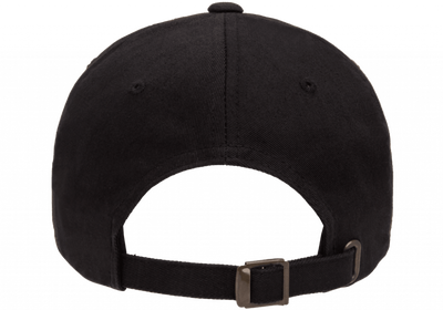 Dad Cap Low Profile Cotton Twill Black Reglerbar - Yupoong