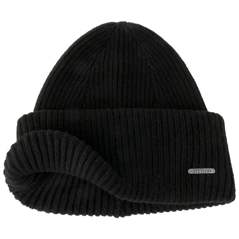 Stetson Classic Uni Wool Beanie Black