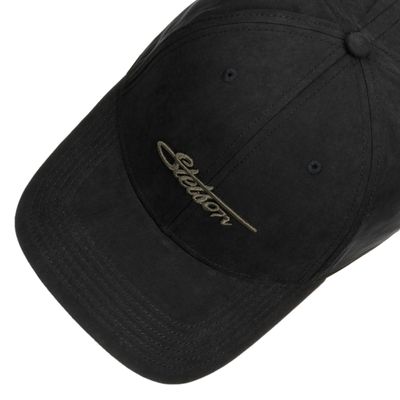 Stetson Waxed Cotton Baseball Cap Black