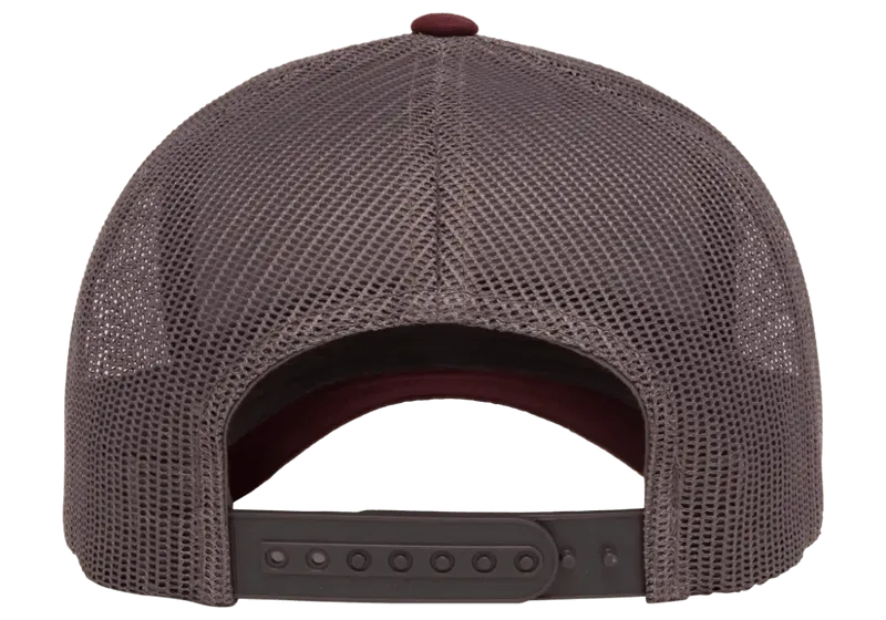 Retro Trucker 2-Tone Maroon /Grey-Yupoong