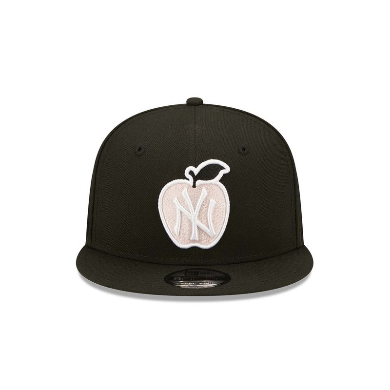 New York Yankees Apple Black 9FIFTY Snapback Cap - New Era