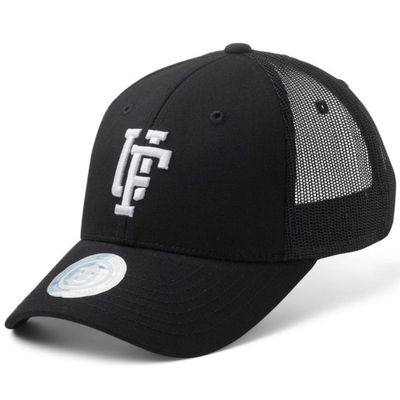 SPINBACK TRUCKER CAP BLACK WHITE - UPFRONT