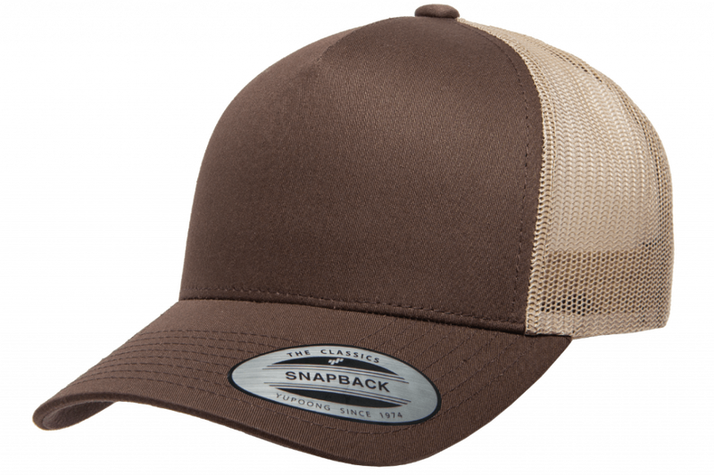 Trucker Flexfit Brun/Beige 6506 i lager från Flexfit/Yupoong