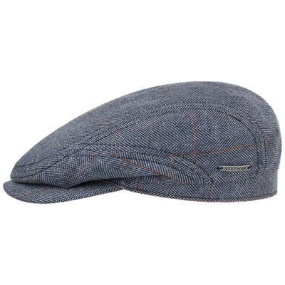 Driver Cap Silk Blue Herringbone Stetson