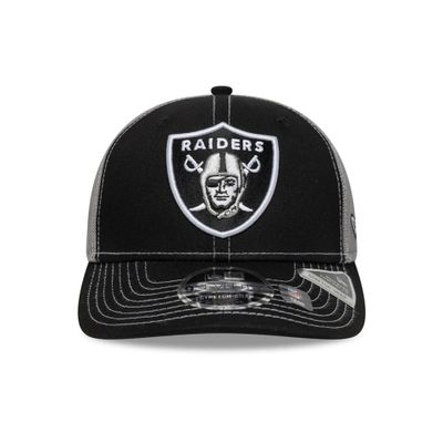 Las Vegas Raiders NFL Black 9SEVENTY Stretch Snap Adjustable Cap - New Era