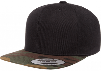 Snapback Keps 2-Tone Camo/Black 6089 från Yupoong