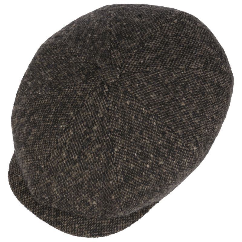 Hatteras Wool Donegal Newsboy Black/Mud Cap - Stetson