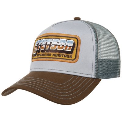Trucker Cap Chrome Brown/Turquoise - Stetson